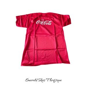 Vintage Coca-Cola Coke Mesh Logo T-Shirt Mens Xtra Large Red. Free shipping